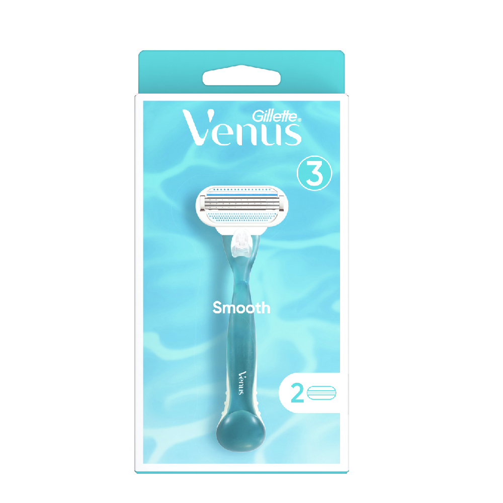 Gillette venus smooth handle + 2 blades
