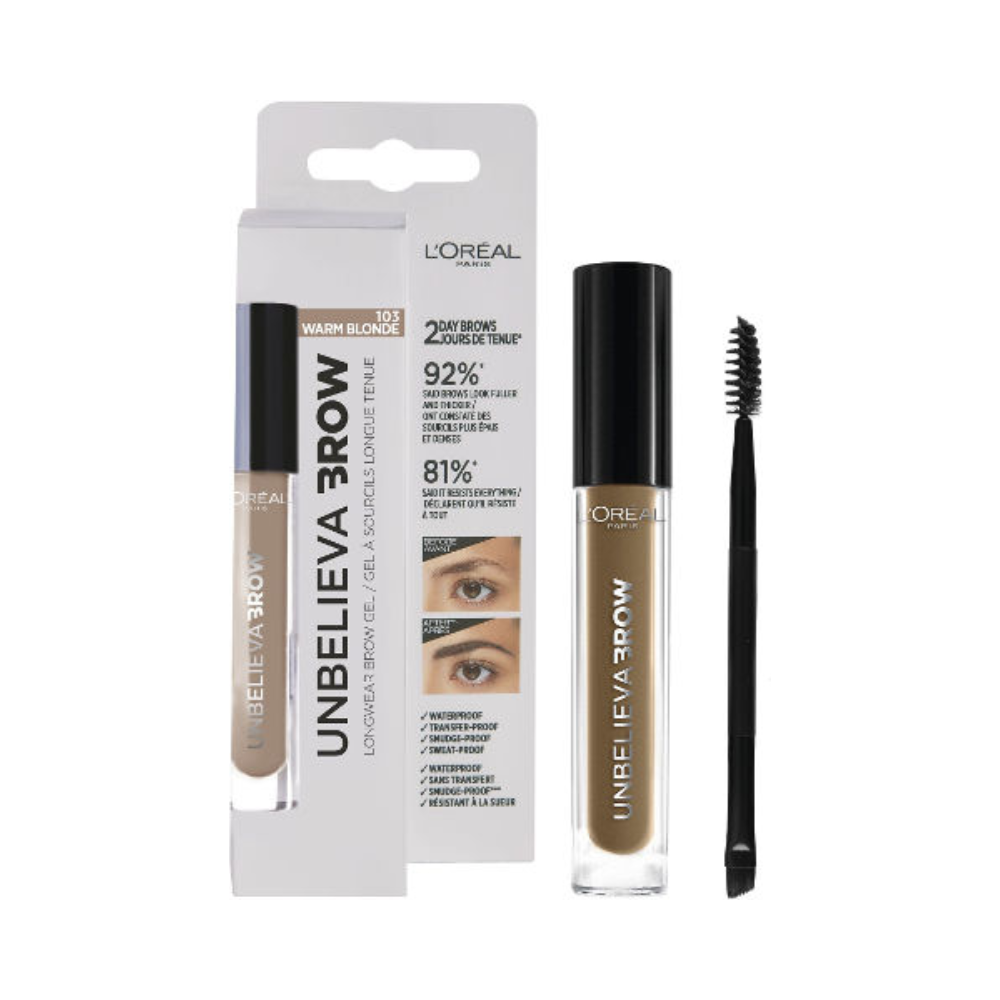 Loreal Unbelieva Brow Long Lasting Brow Gel 103 Warm Blonde