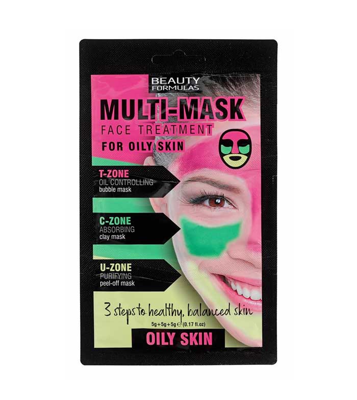 Beauty Formulas Multi-Mask Face Treatment For Oily Skin