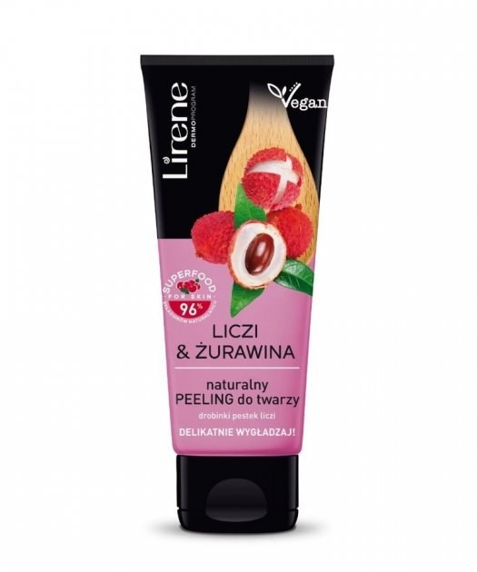 Lirene Lychee and Cranberry Natural Fine-Grained Facial Peeling 75ML