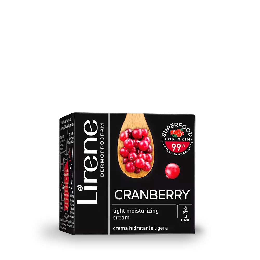 Lirene Light Moisturizing Cranberry Face Cream - 50 ml