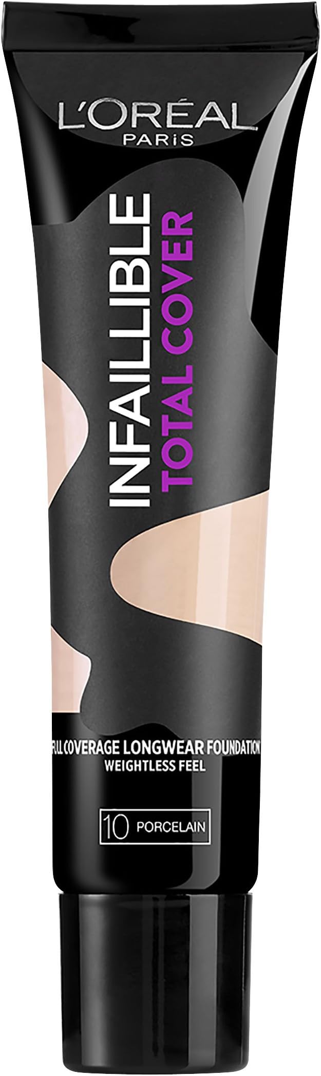  Loreal paris  Infallible Total Cover Foundation, 10 Porcelain