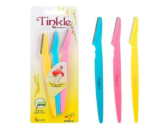 Tinkle eyebrow razor - 3 pcs