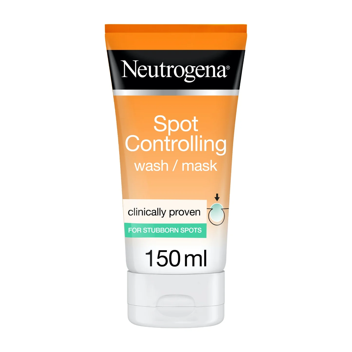 Neutrogena, Facial Wash, Visibly Clear, 2-in-1 Wash Mask, 150ml