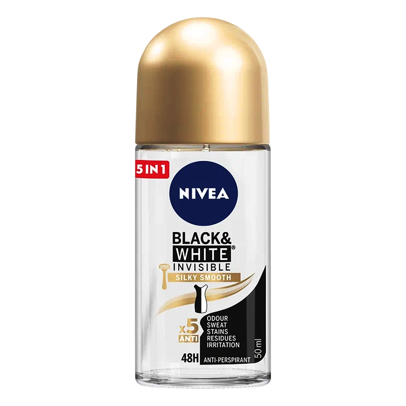 Nivea Black & White Invisible Roll On Deodorant50ml