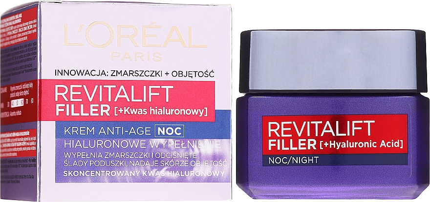 Loreal Paris Revitalift Filler Hyaluronic Acid Night Cream