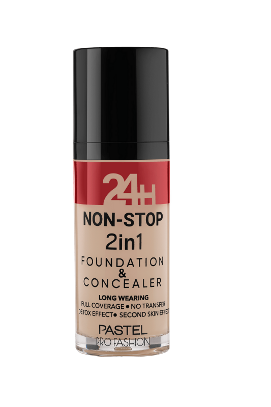  Pastel  24h Non Stop 2in1 Foundation & Concealer - N 601