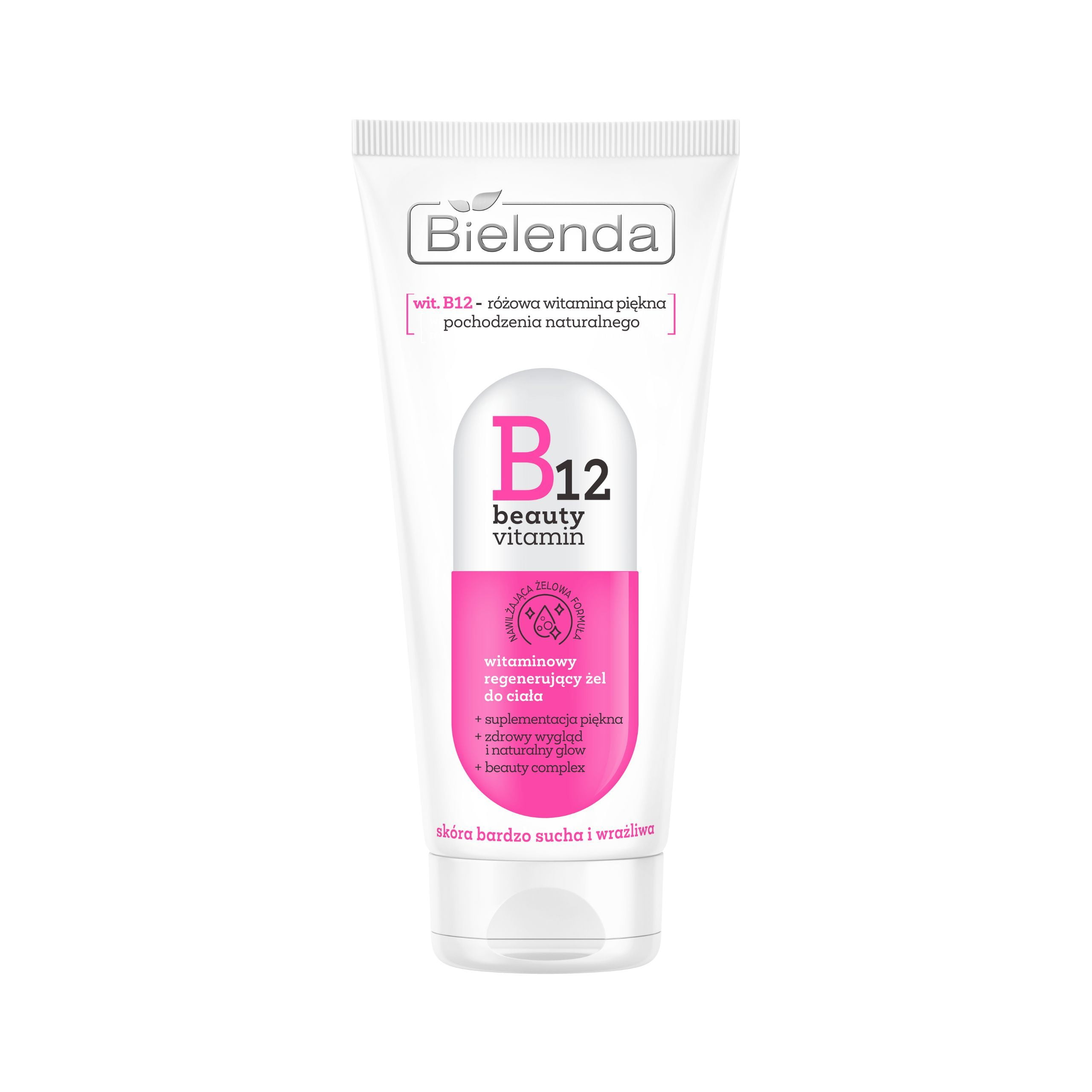 Bielenda B12 Beauty Vitamin Regenerating Body Gel for Dry Sensitive Skin 200ml