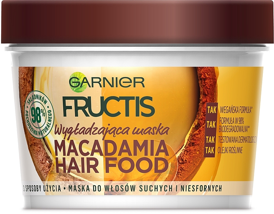 Garnier Fructis Hair Food Macadamia Mask400Ml