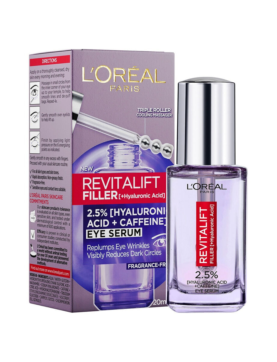 Loreal Paris Filler Hyaluronic Eye Serum 20ml 